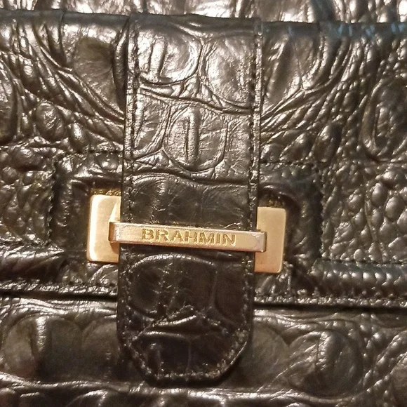 Brahmin Black Melbourne Organizer Bag - Picture 12 of 14
